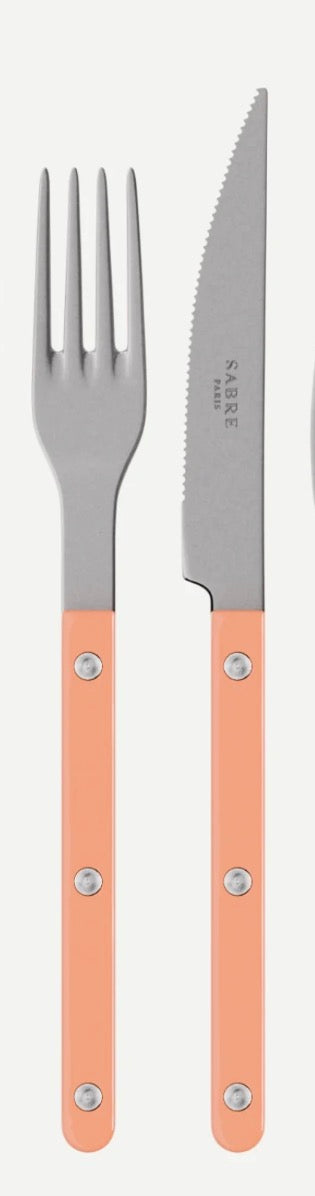 Bistrot Vintage Shiny - 2 Forks & 1 Knife (Nude Pink)