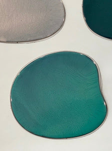 Pebble Cutlery Rest/Coaster - Teal Green