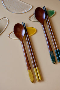 Kid's Ottchil Spoon and Chopsticks Set (2 Colors)