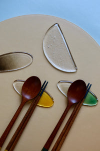Dew Gradation Cutlery Rest - Marigold Opal