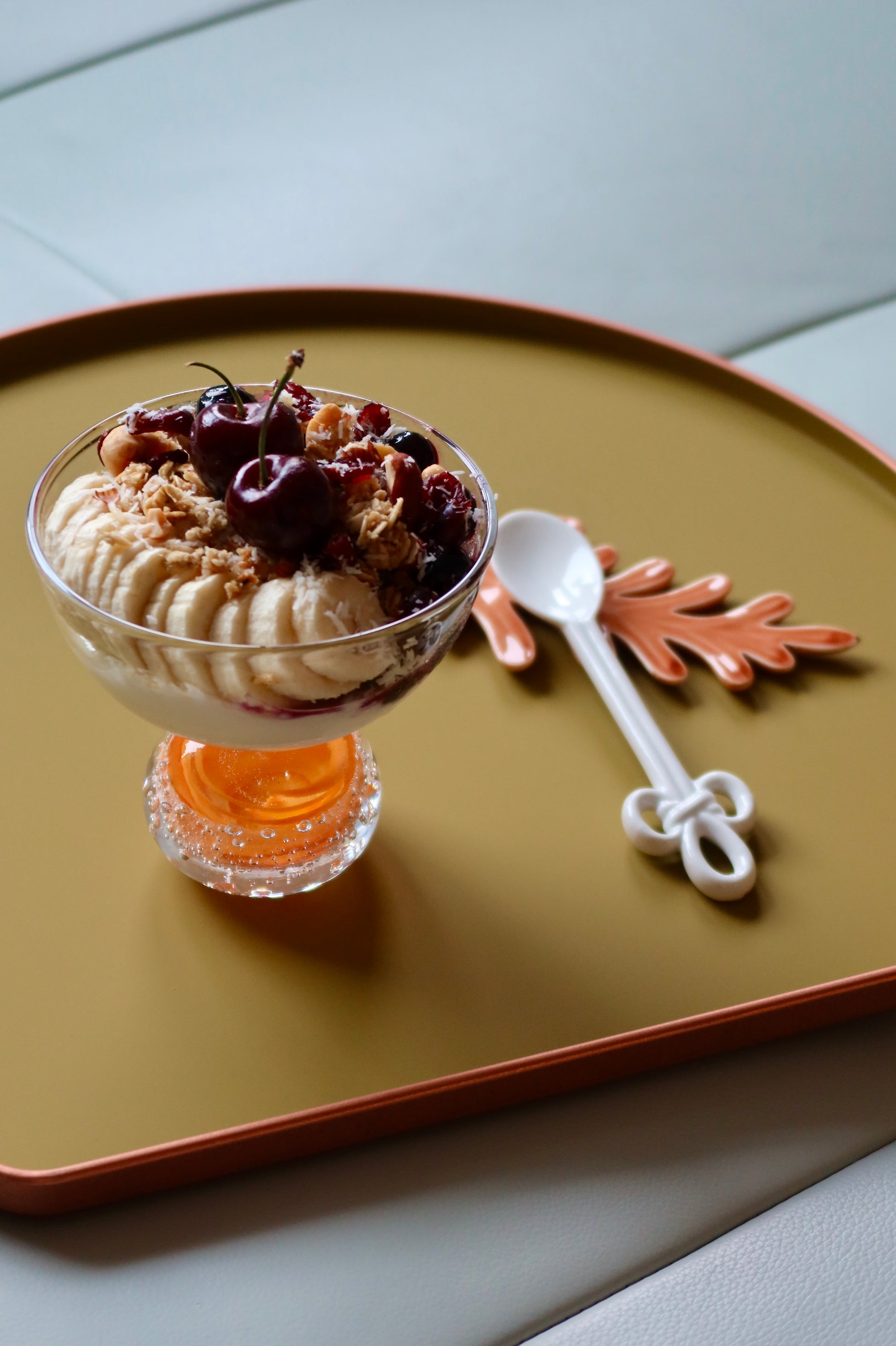 [Archive] Bell Dessert Bowl - Orange Sherbet