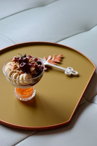 Bell Dessert Bowl - Orange Sherbet