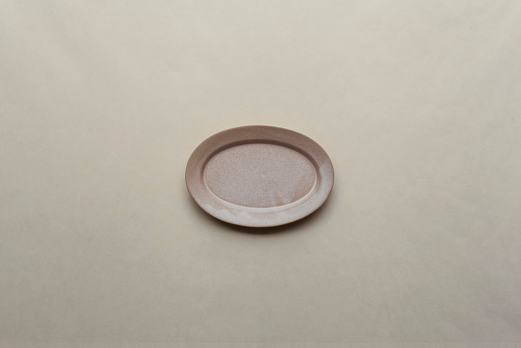 [Archive] Patina Rim Oval Plate (S) - Stone Beige