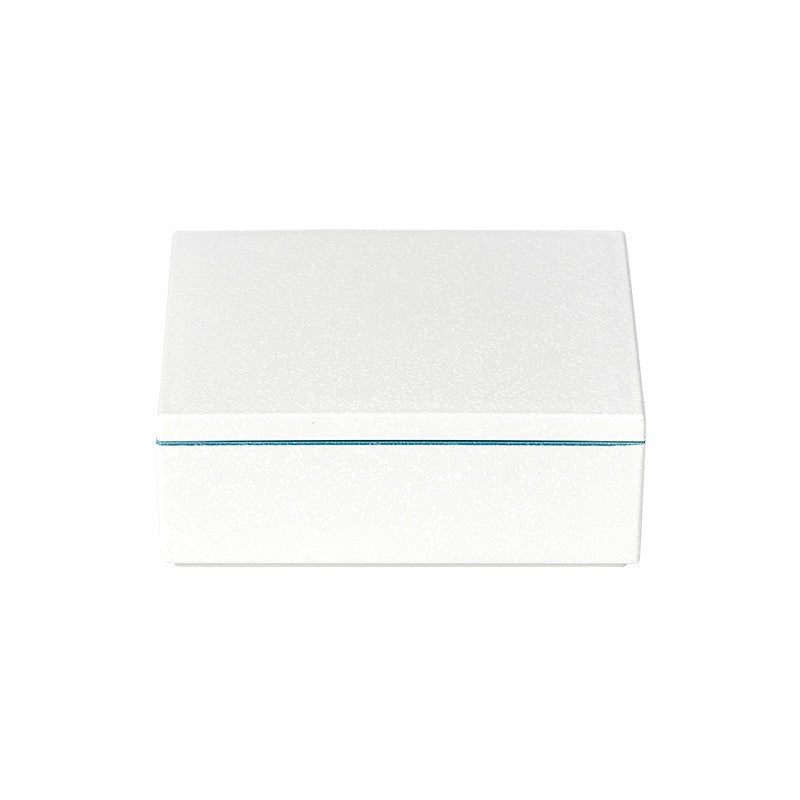 LaHap Lacquer Container - White Square w/ Blue Lining