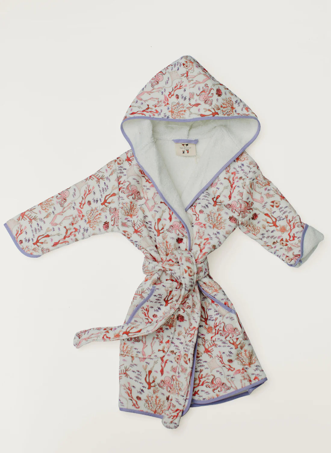 [Archive] Timo & Violet - Hooded Bathrobe (Rosy Coral Reef)