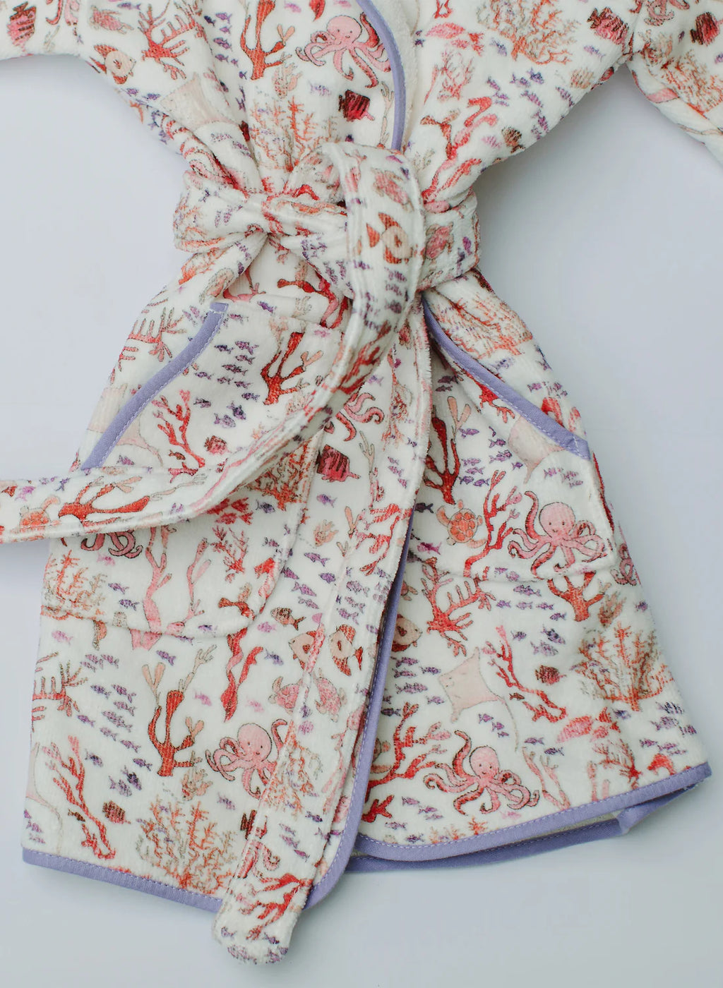 [Archive] Timo & Violet - Hooded Bathrobe (Rosy Coral Reef)