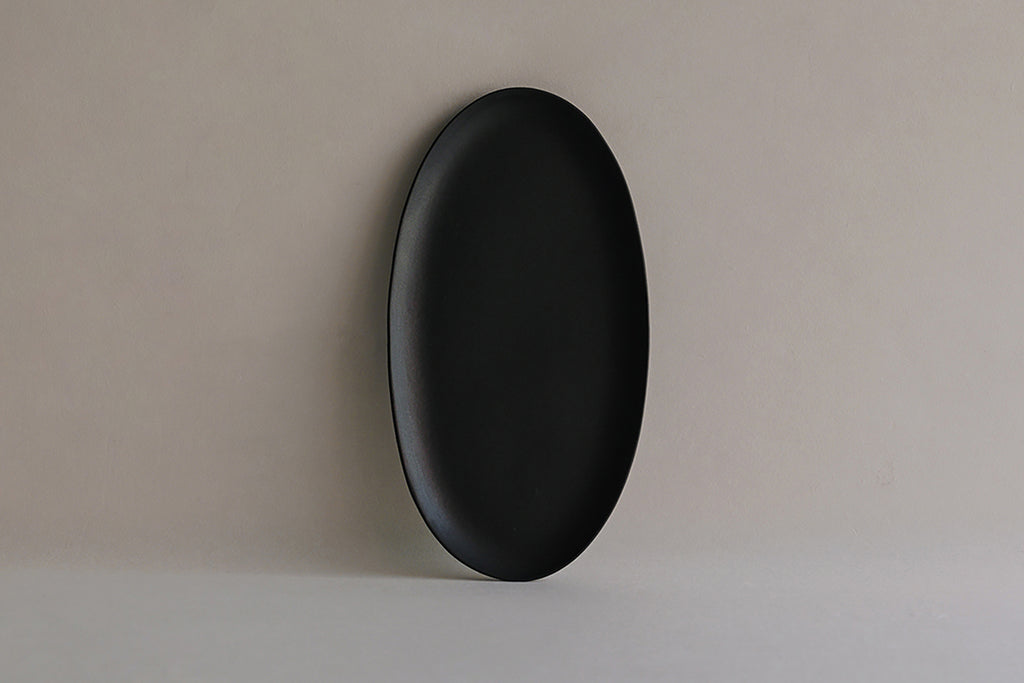 [Archive] Papier Oval Plate - Black