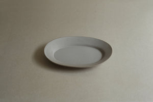 Patina Rim Oval Plate (M) - Stone Beige