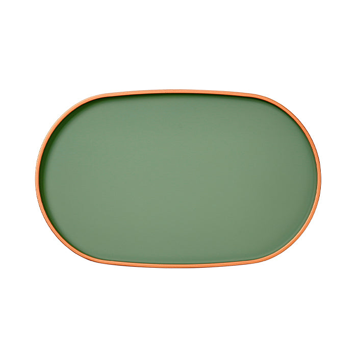 Oval Lacquer Tray - Soft Khaki (Ships September)