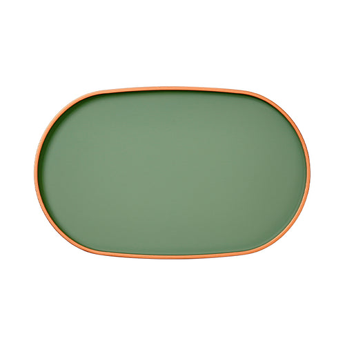 Oval Lacquer Tray - Soft Khaki (Ships September)