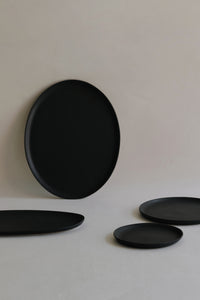 Papier Round Oval Platter - Black