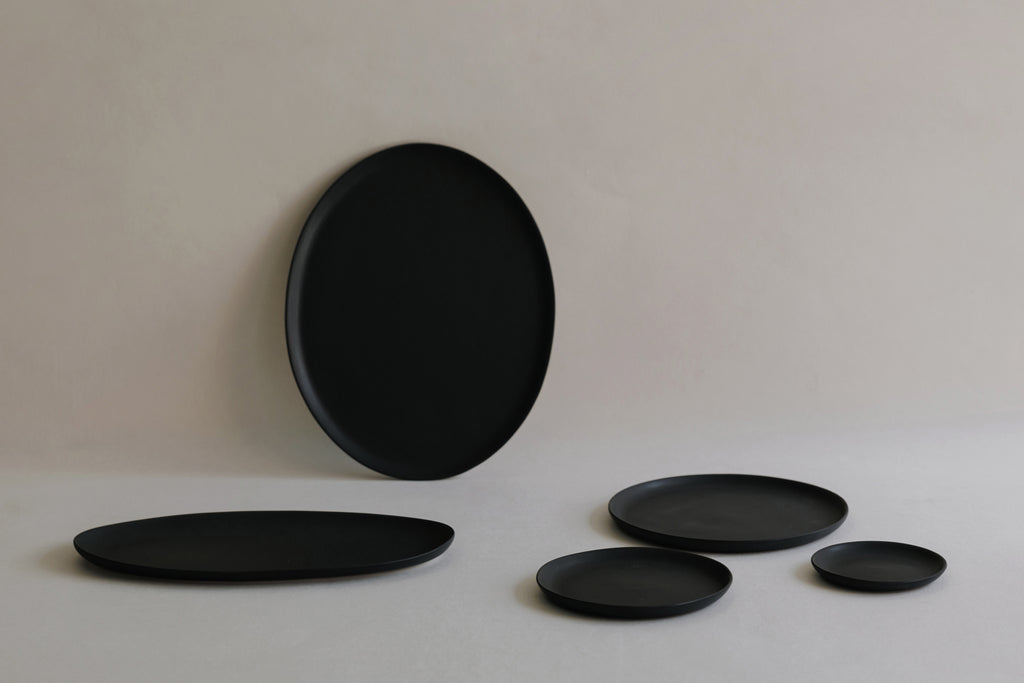 [Archive] Papier Round Oval Platter - Black