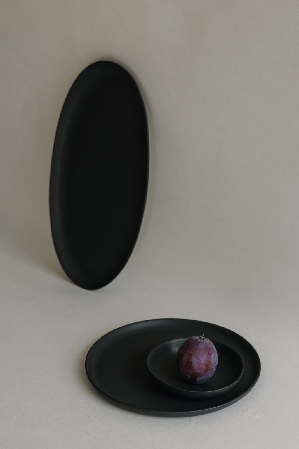 [Archive] Papier Oval Plate - Black