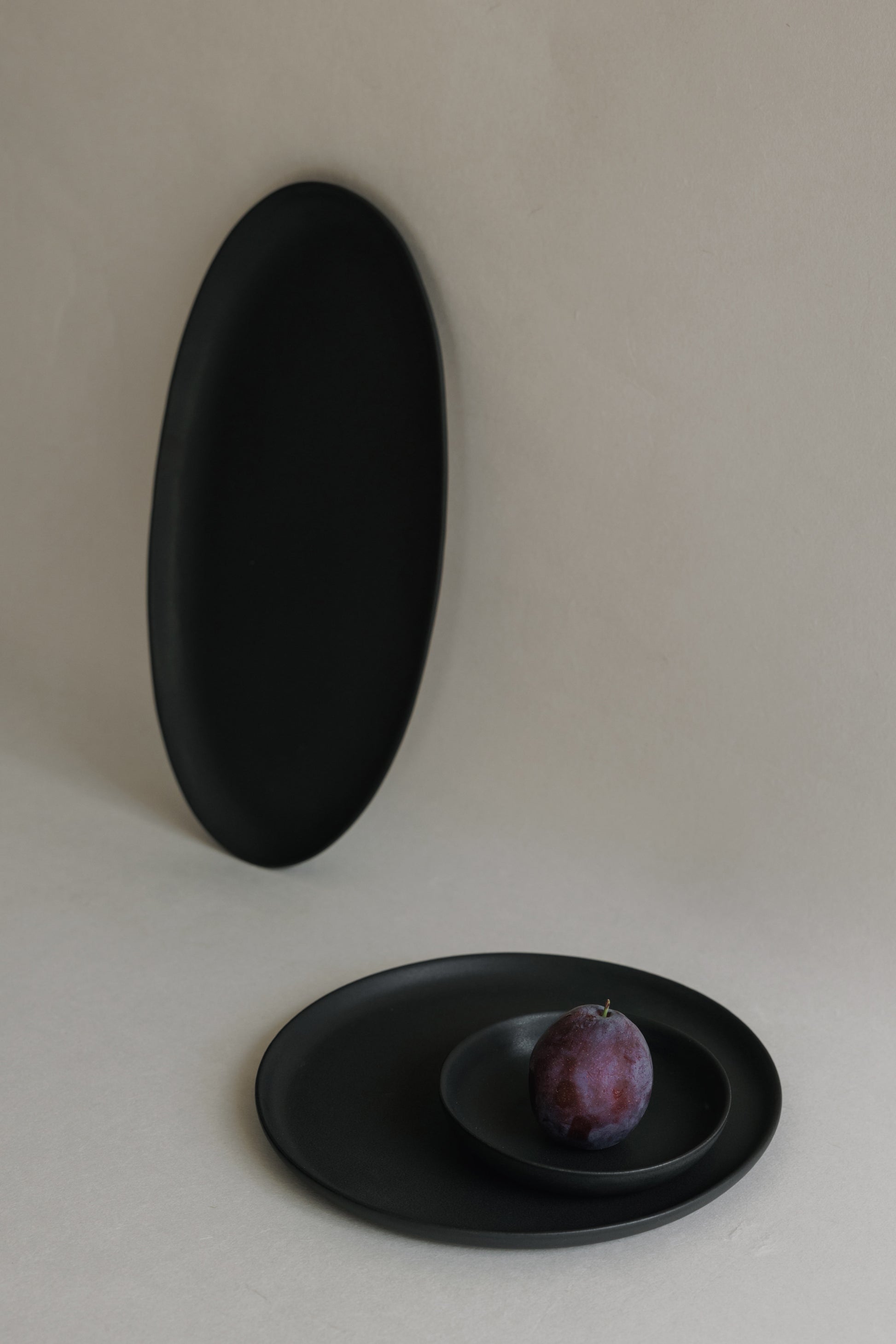 [Archive] Papier Oval Plate - Black