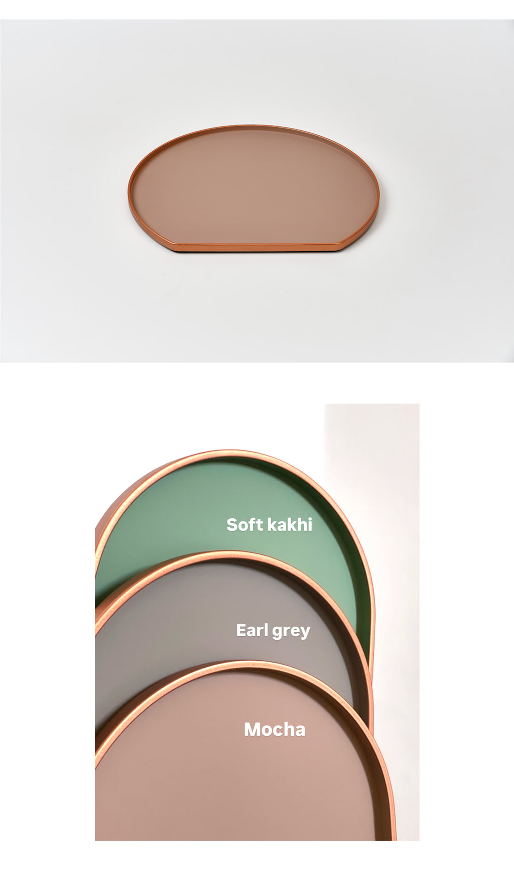 Half Moon Tray - Mocha (Ships September)