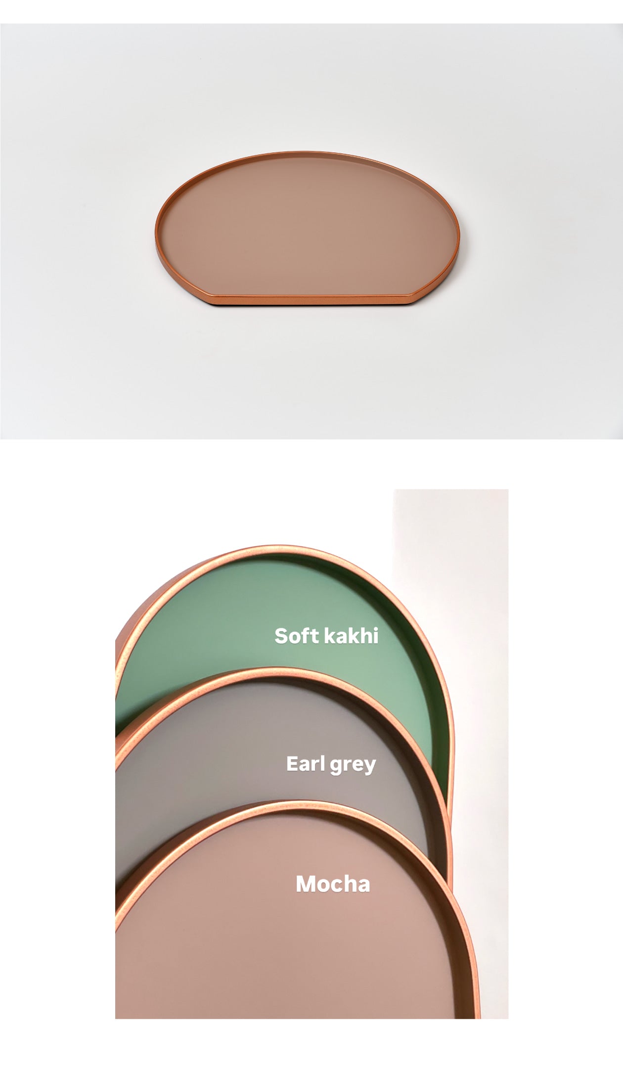 Half Moon Tray - Mocha (Ships September)