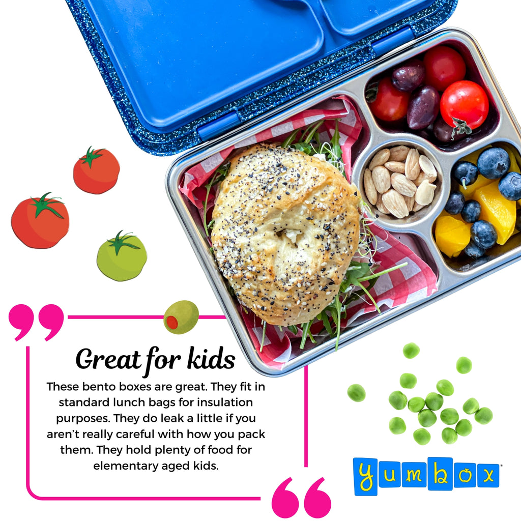 Yumbox Prêt –Stainless Steel Leakproof Bento Lunch Box - Normandy Blue