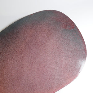 Large Pebble Copper Tray/Mat - Burgundy