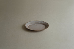 Patina Rim Oval Plate (S) - Stone Beige