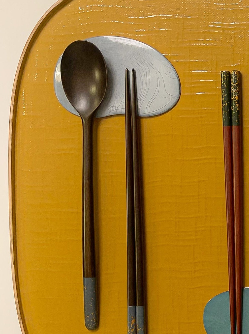 [Archive] Pebble Cutlery Rest/Coaster - Sea Blue