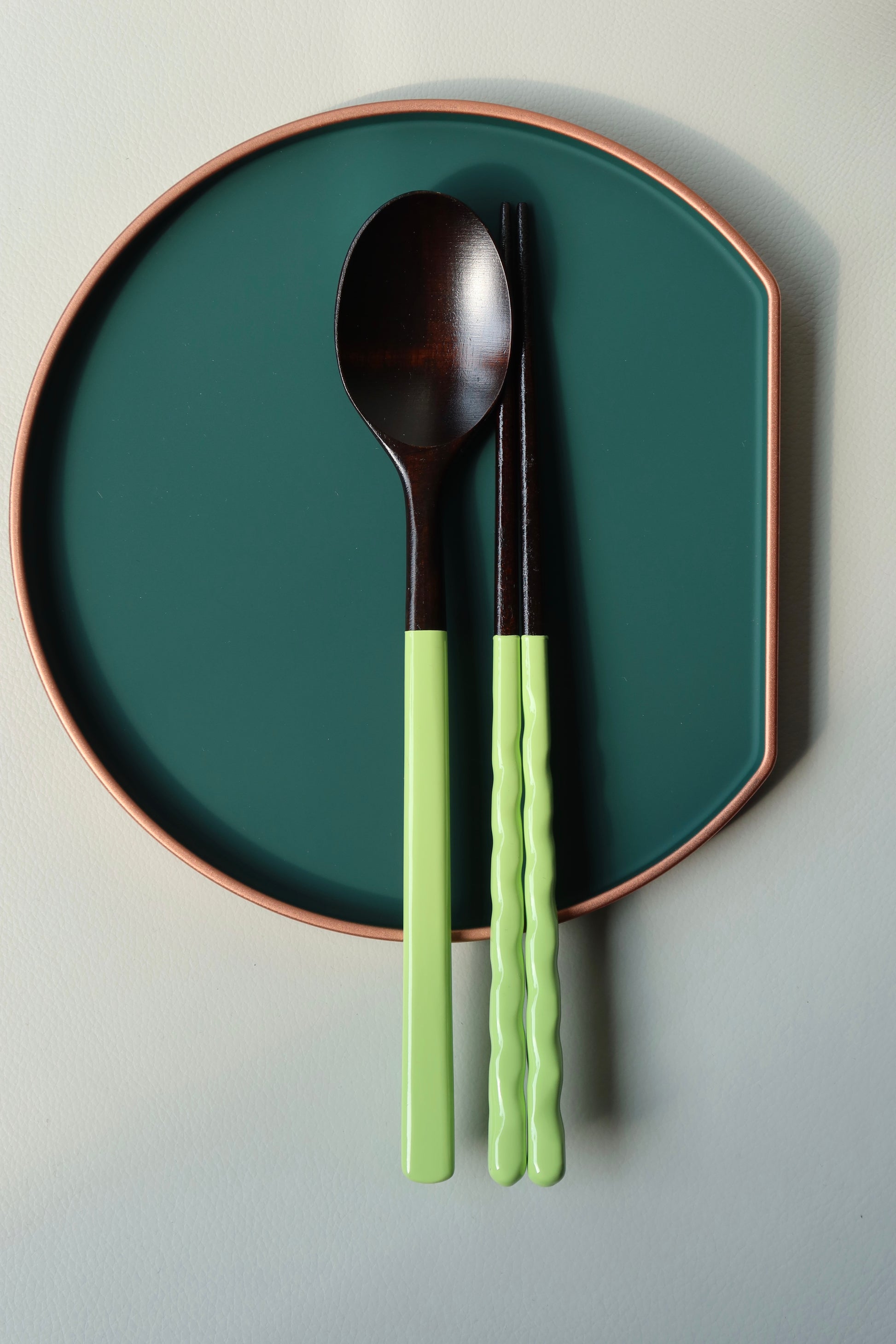 [Archive] Twisted Pastel Ottchil Spoon and Chopsticks Set - Honeydew Melon