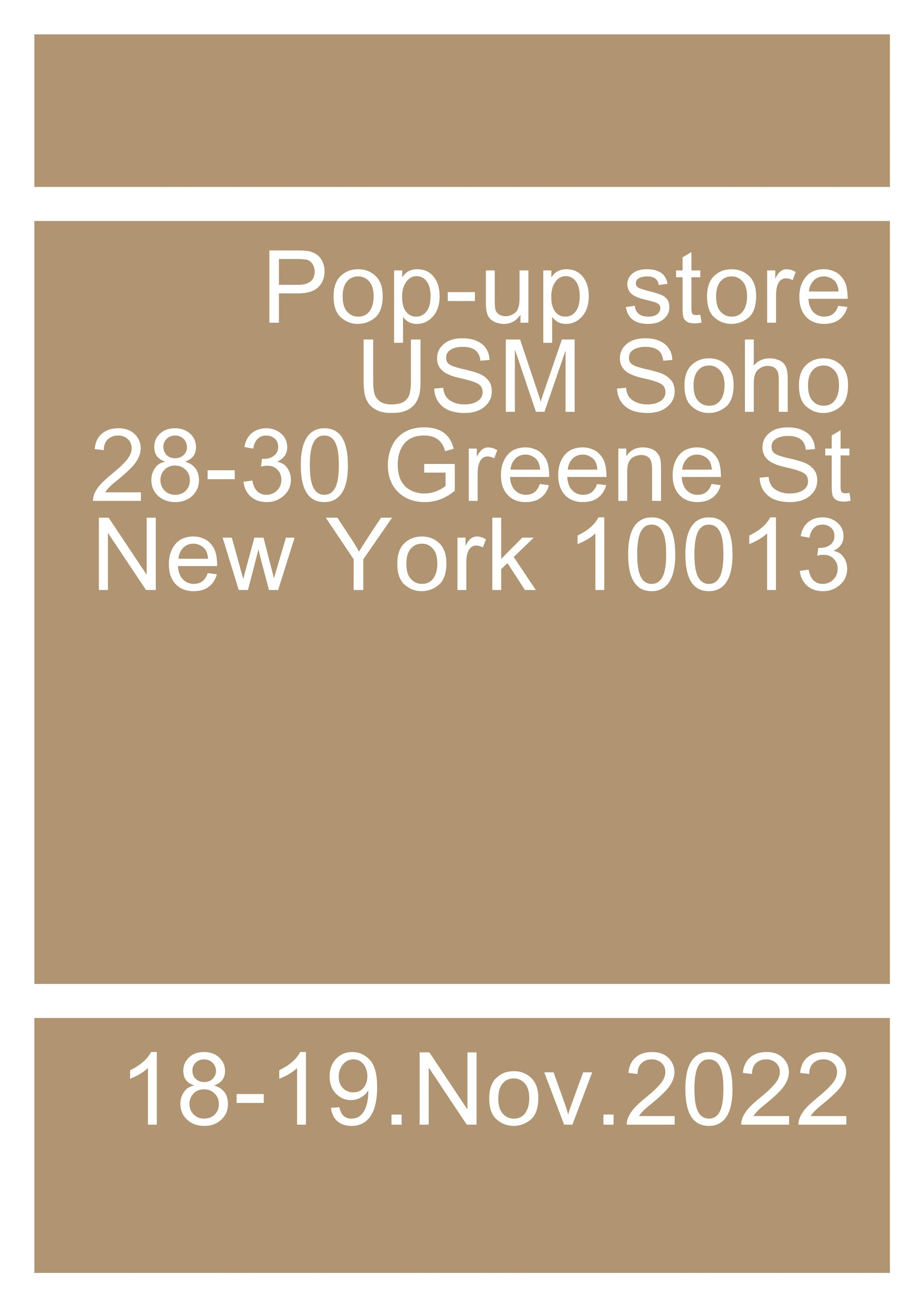 [Archive] NYC Pop-Up Shop