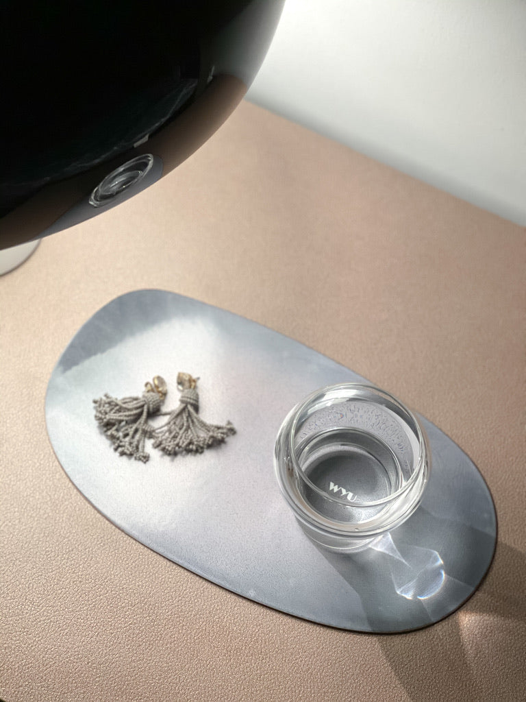 Slim Oval Pebble Tray/Mat - Lavender