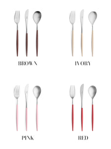 Mio Silver Long Drink Spoon (10 Colors)