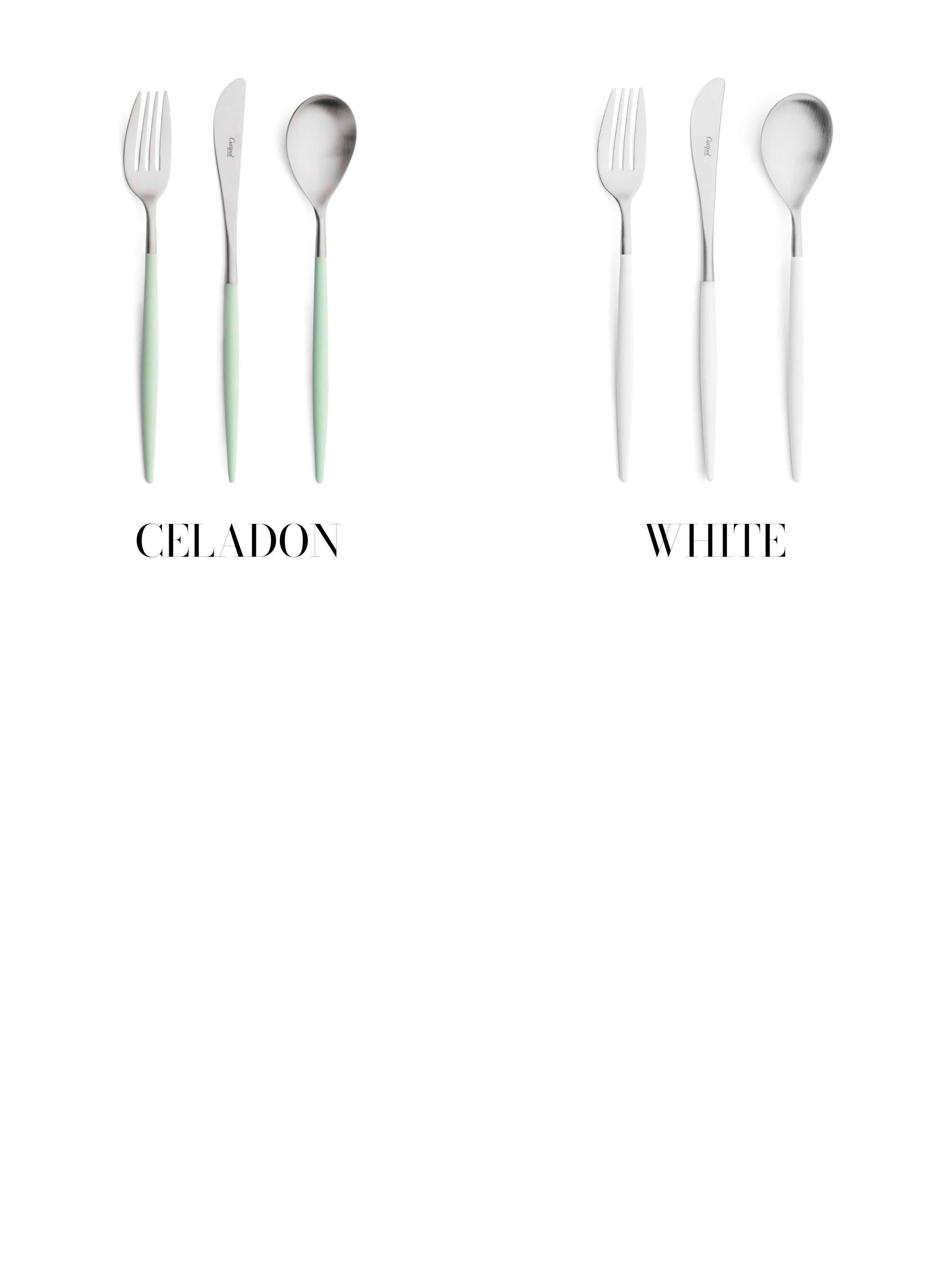 Mio Silver Pastry Fork (10 Colors)