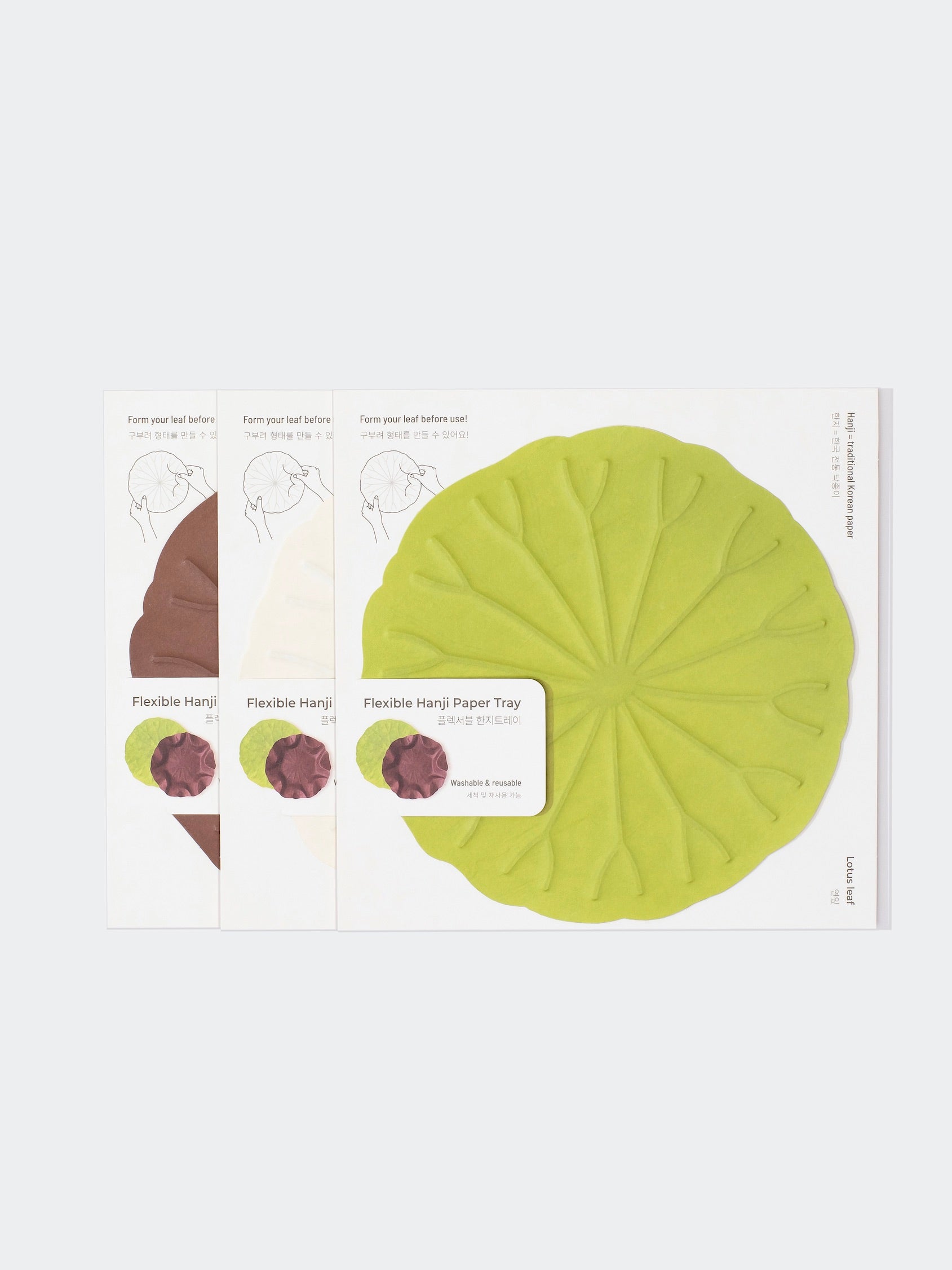 [Archive] Flexible Hanji Paper Tray - Lotus Leaf (3 Colors)