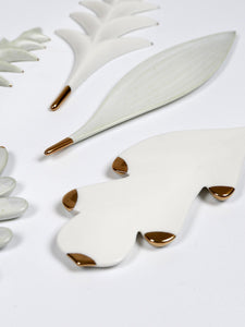 Leaf Cutlery Rest Set - White