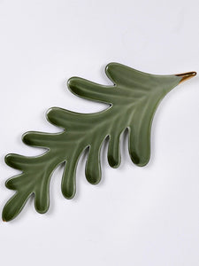 Leaf Cutlery Rest Set - Green