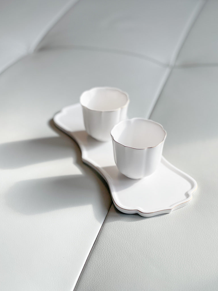 [Archive] Holiday Tray w/ Gold Rim