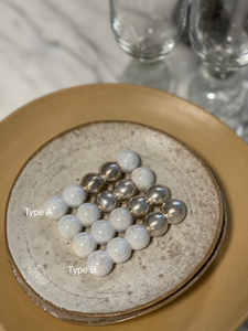 Pearl Beads Silver Cutlery Rest