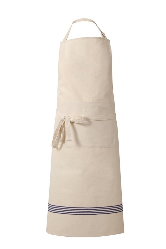[Archive] Natural Cotton Apron w/ Blue Monogramme