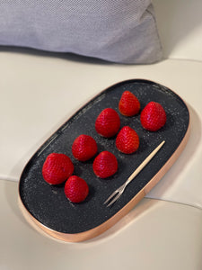 Double-Sided Copper Tray - Oval