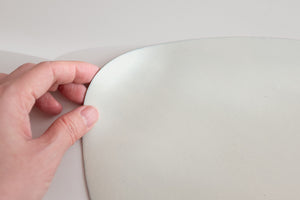 Slim Oval Pebble Tray/Mat - Ivory
