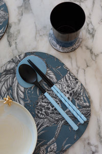 Twisted Pastel Ottchil Spoon and Chopsticks Set - Baby Blue