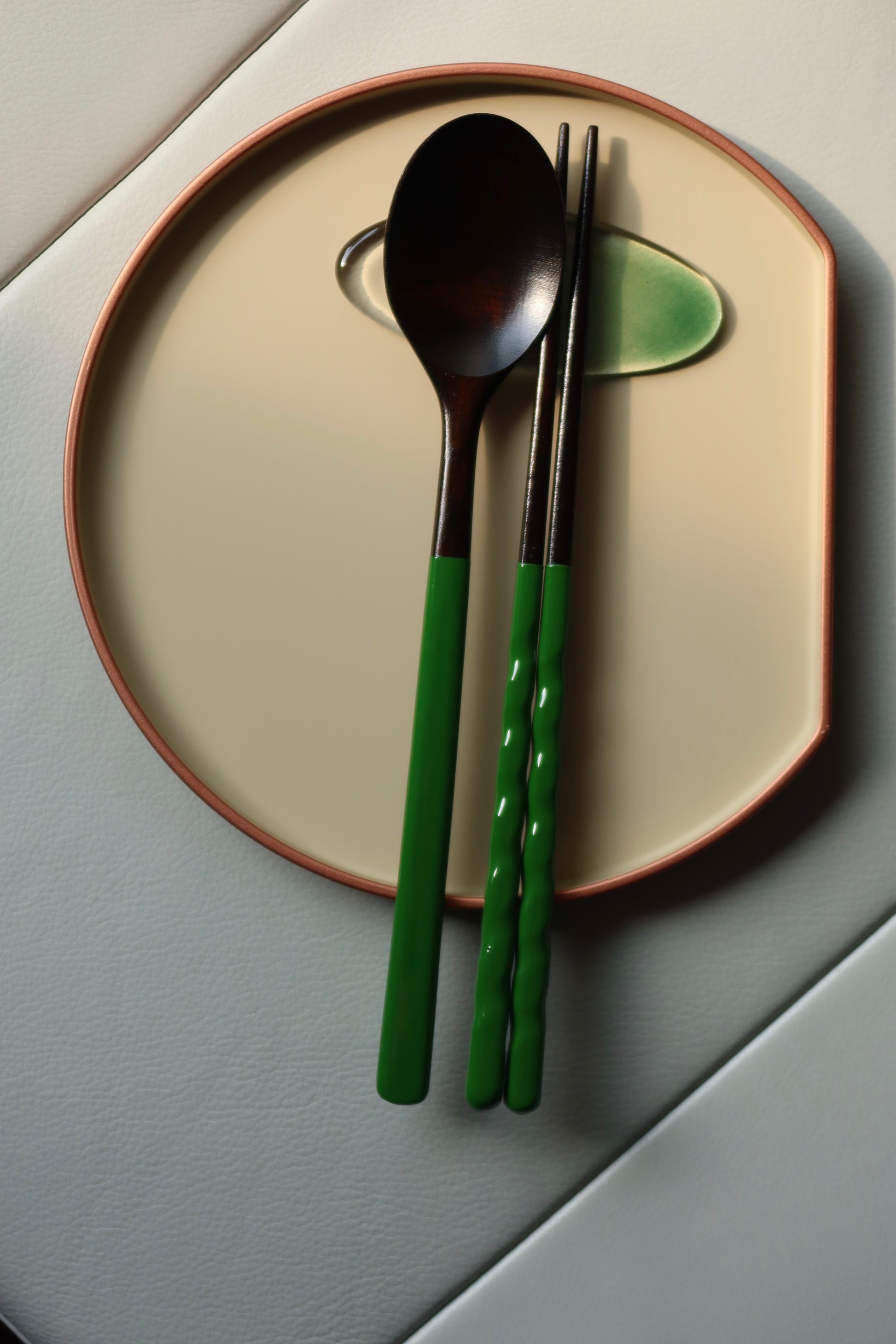 [Archive] Twisted Pastel Ottchil Spoon and Chopsticks Set - Garden Green