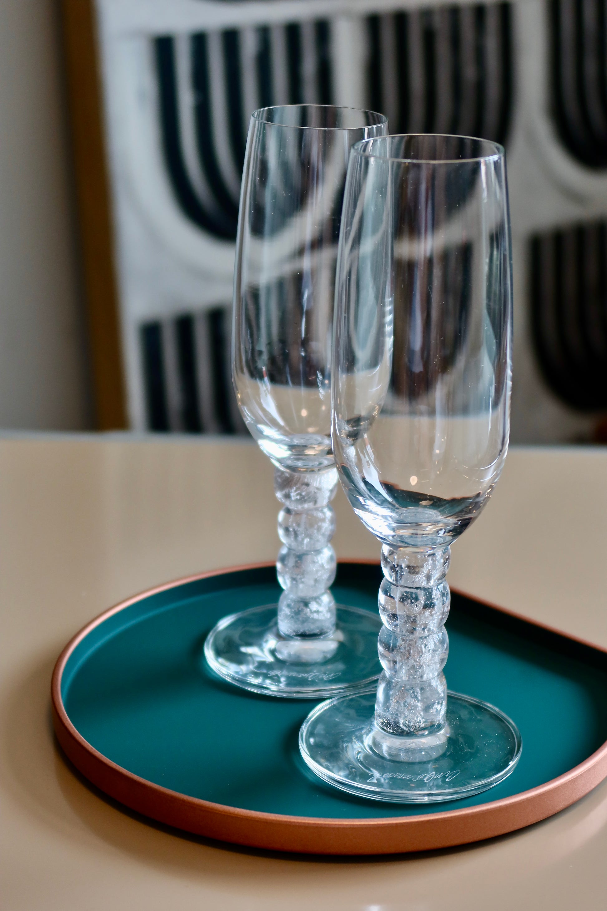 [Archive] Bubble Beads Champagne Glass - Silver