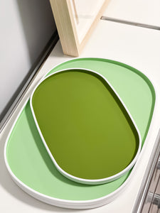 Oval Tray - Apple Green