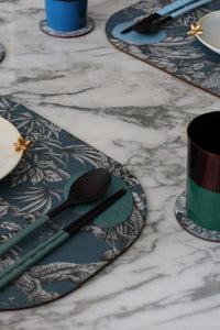 Pebble Cutlery Rest/Coaster - Emerald Green